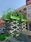 Eléctricos elevada Scissor la plataforma de la seguridad de la elevación con el OEM del color verde permitido proveedor